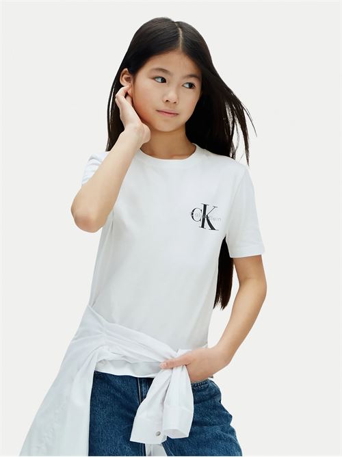 chest mono logo ss t-shirt CALVIN KLEIN JEANS | LV1CKSJA32YAF